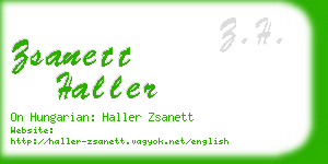 zsanett haller business card